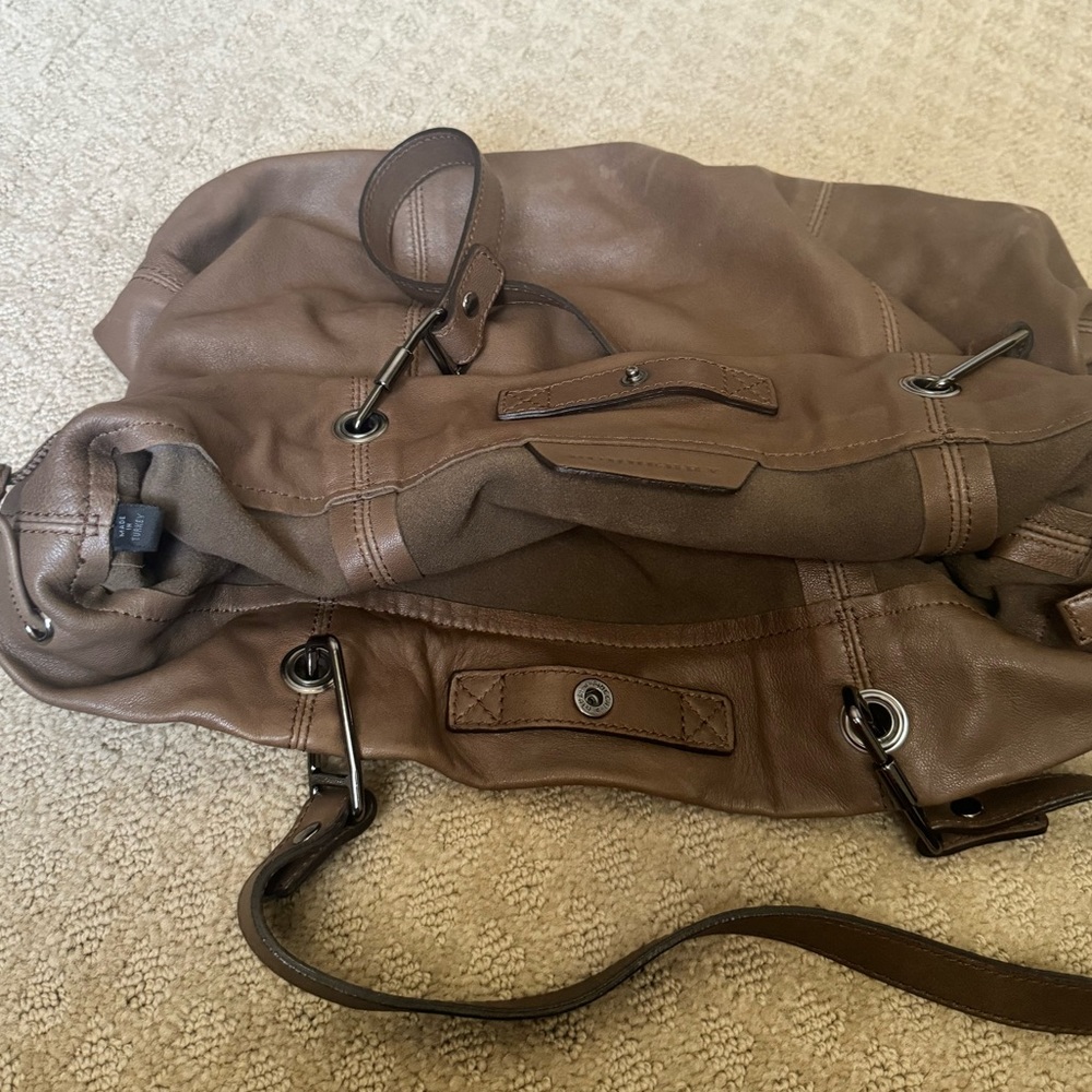 Burberry Brown Leather Tote Bag - Picture 10 of 14